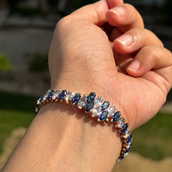 18K Gold Plated Zircon Marquise Cut Bracelet