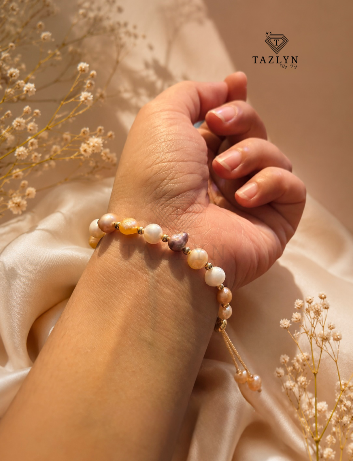 Authentic Pearl Copper Bracelet (Chain System)