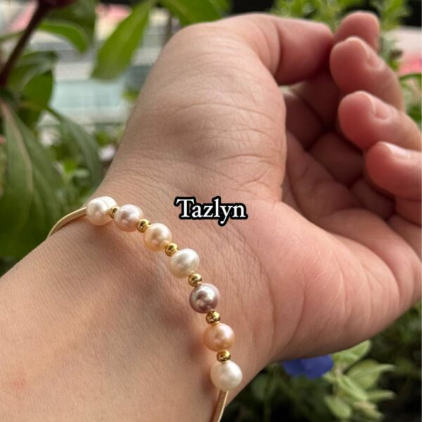 Authentic Pearl Copper Bracelet (Cuff System)
