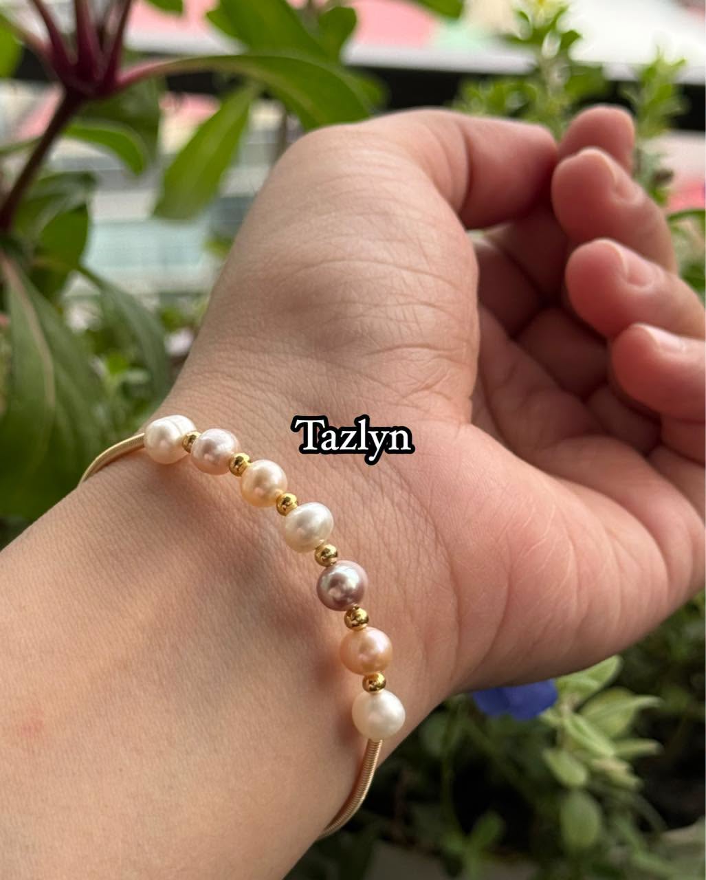 Authentic Pearl Copper Bracelet (Cuff System)