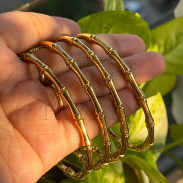 Bamboo Openable SS Cuff Bracelet
