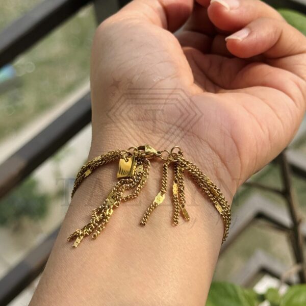 Multi Layer Sparkling Chain Bracelet