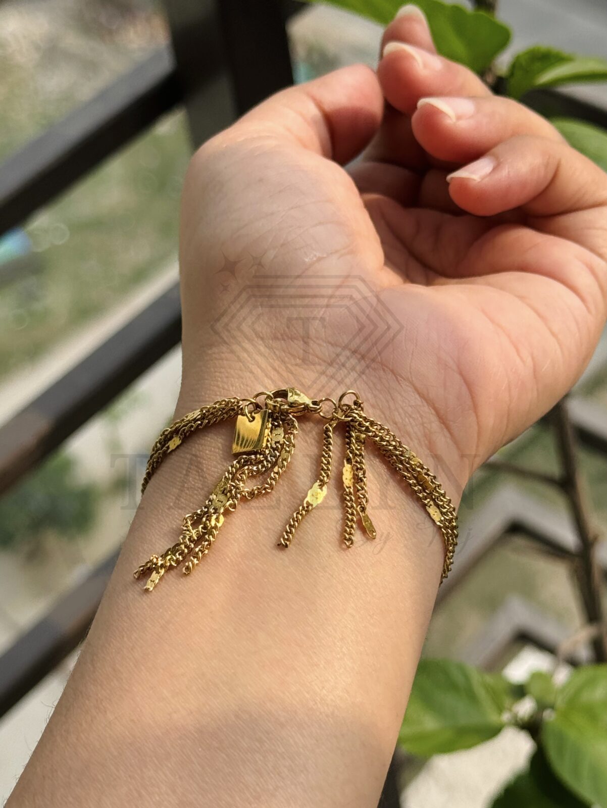 Multi Layer Sparkling Chain Bracelet