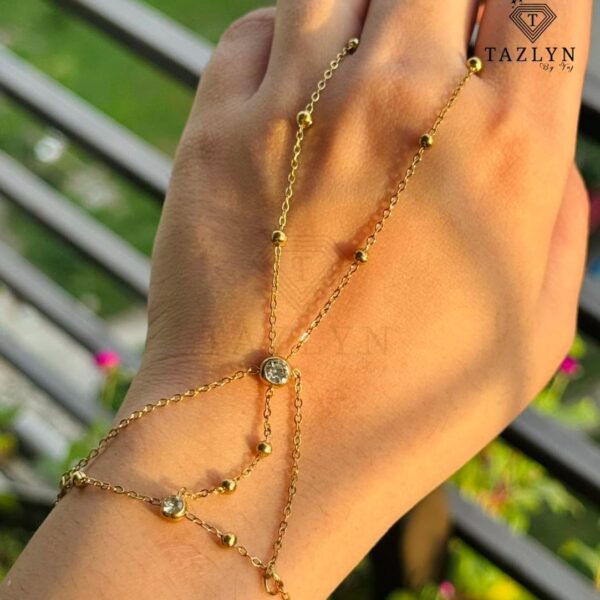 Y-Layered Multi-ball Stone Handchain