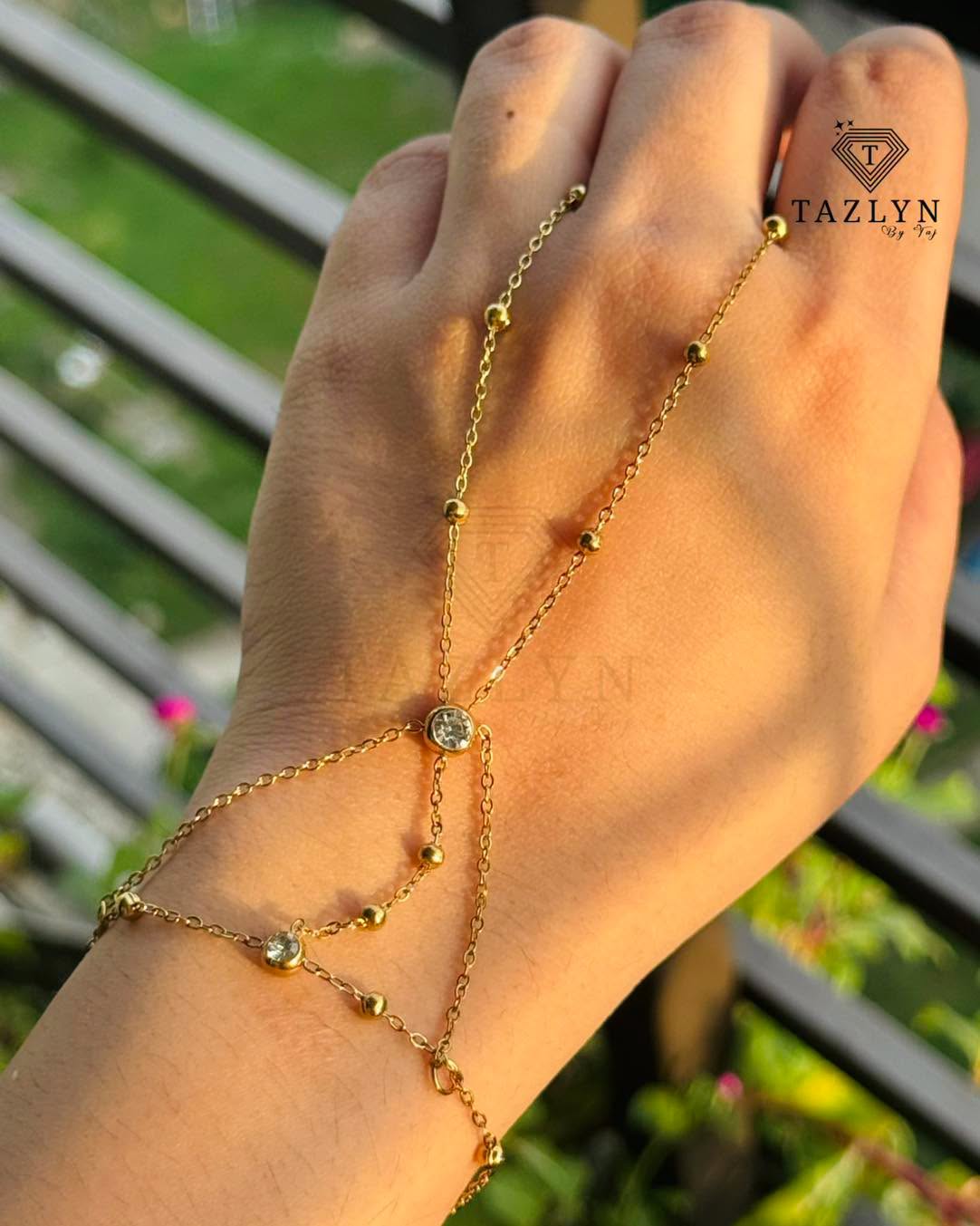 Y-Layered Multi-ball Stone Handchain